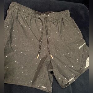 Medium LEGENDS 5” inseam workout shorts Oreo splatter